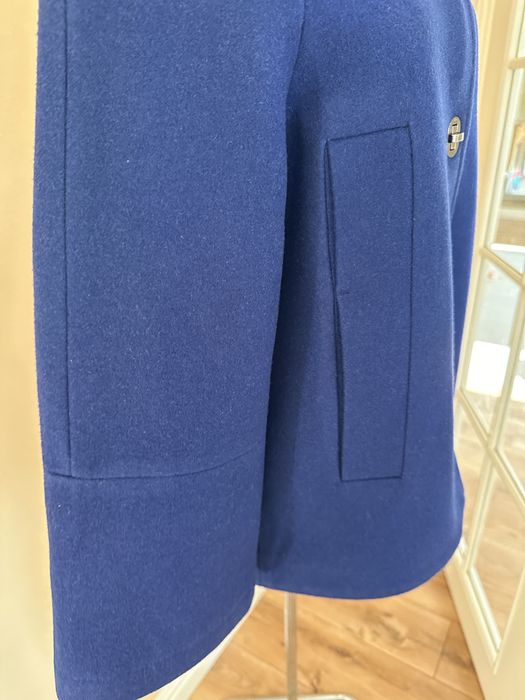 Palton Mango lana S albastru