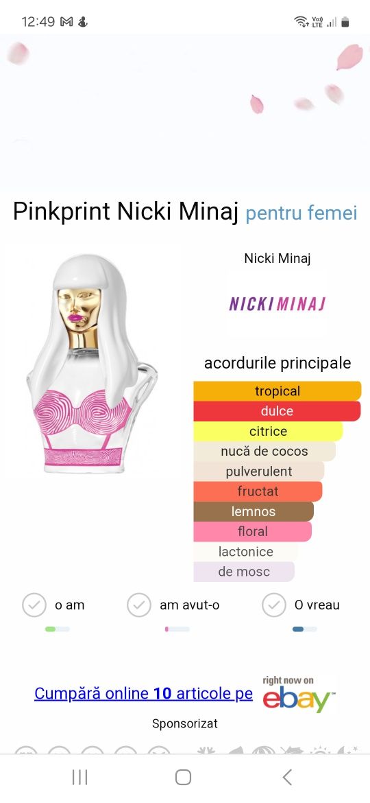 Parfum rar Nicki Minaj Pinkprint