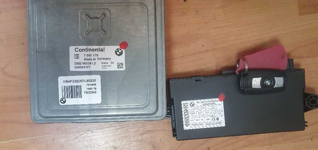 Kit pornire ECU CAS si CHEIE BMW seria 3 benzina N43