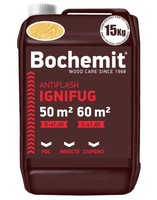 Solutie ignifugare lemn Bochemit - 50 60 mp 15 kg