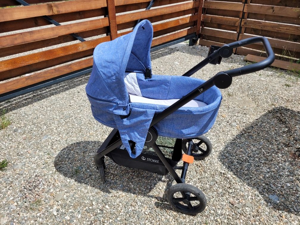Carucior Stokke beat+landou+scoica cu baza isofix și accesorii