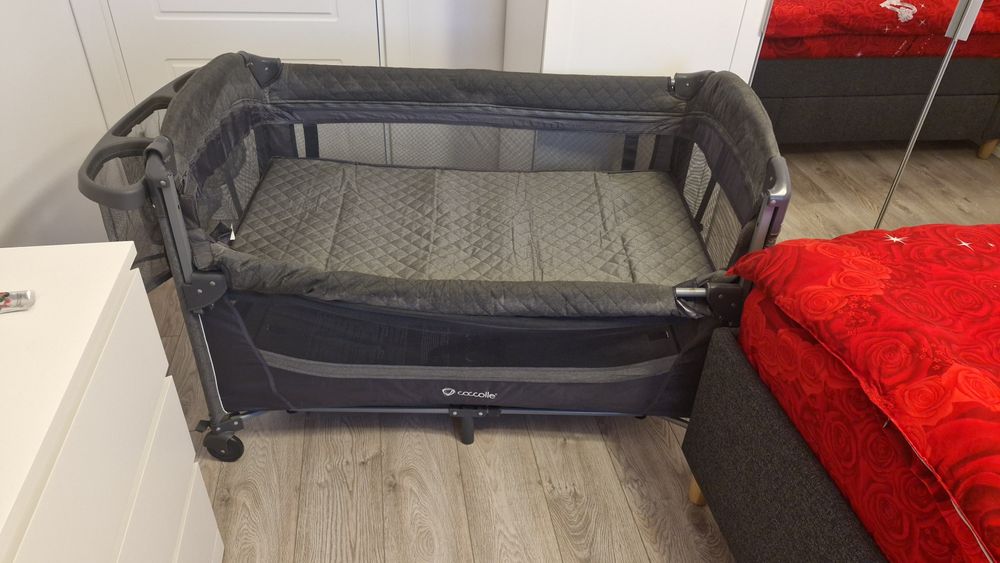 Vând pătuț Co-sleeper Insieme Greystone Coccolle