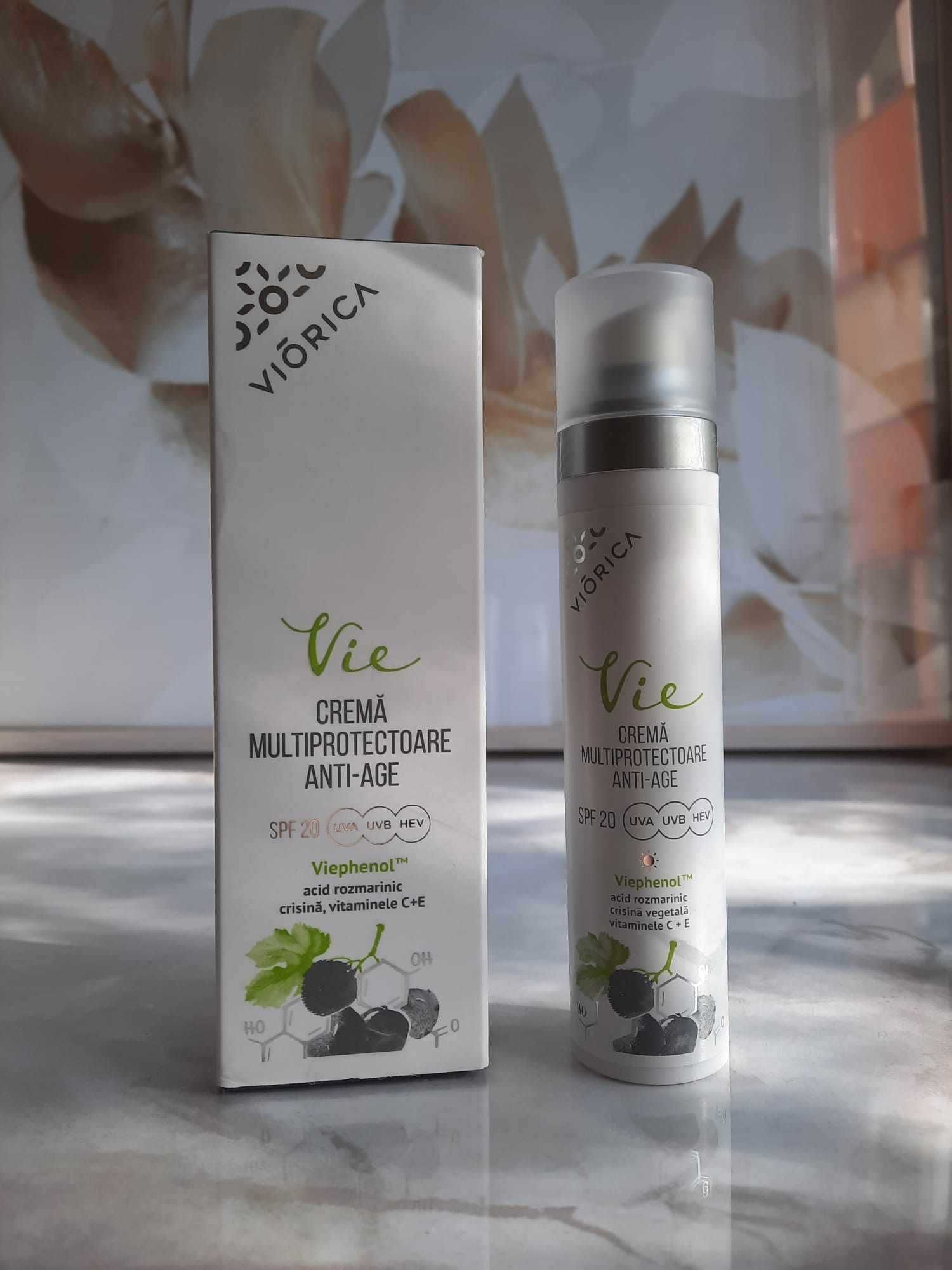 Crema ten multiprotectoare anti-age SPF20 Vie Viorica Cosmetic - Noua