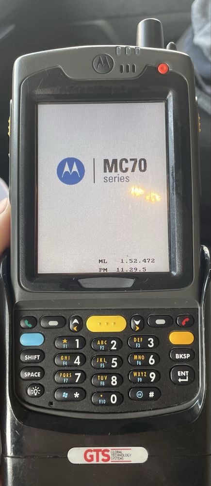Barcode Scanner WiFi PK0DCRFA7WR Windows Mobile 5 motorola MC70 symbol