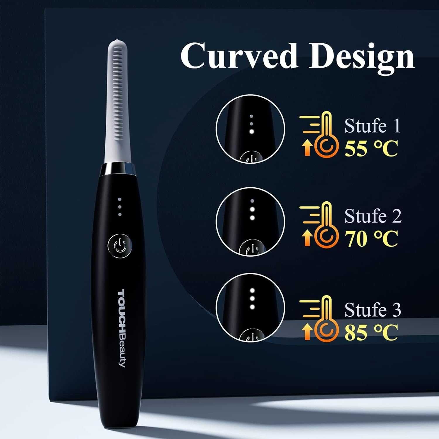 Уред за грижа за вежди и мигли TOUCHBeauty Heated Eyelash Curl