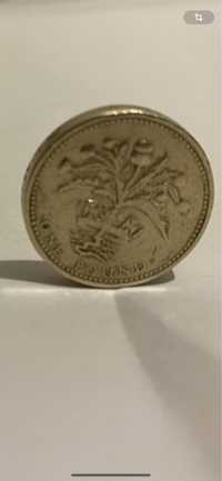 Moneda One Pound Elizabeth II