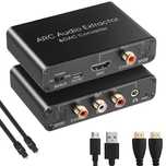 Adaptor Audio Extractor HDMI ARC 2.0 5.1+192KHz Convertor DAC,Digital