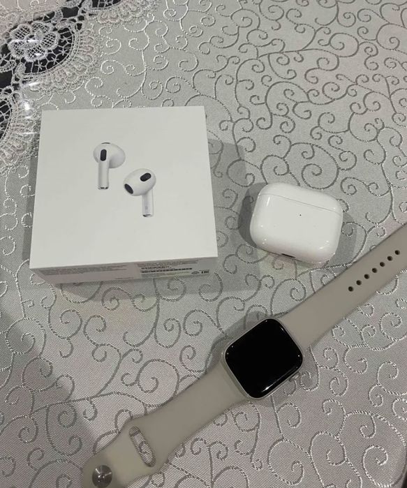 Продам Apple Watch 7 series и airpods. В отличном состоянии
