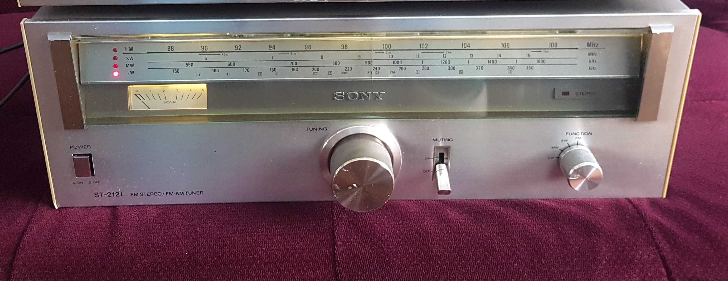 pt.colectionari >set vintage SONY tuner ST-212L + deck TC-K35