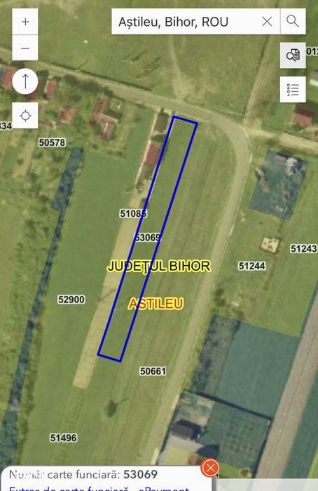 Teren intravilan de vanzare 2237 mp – Chistag, com. Astileu