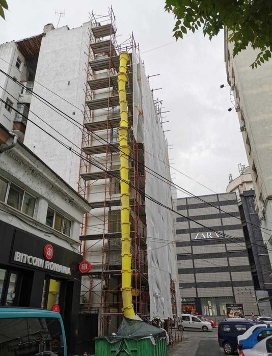 Închiriez tobogan topogan tuburi jgheab tubulatura evacuare moloz