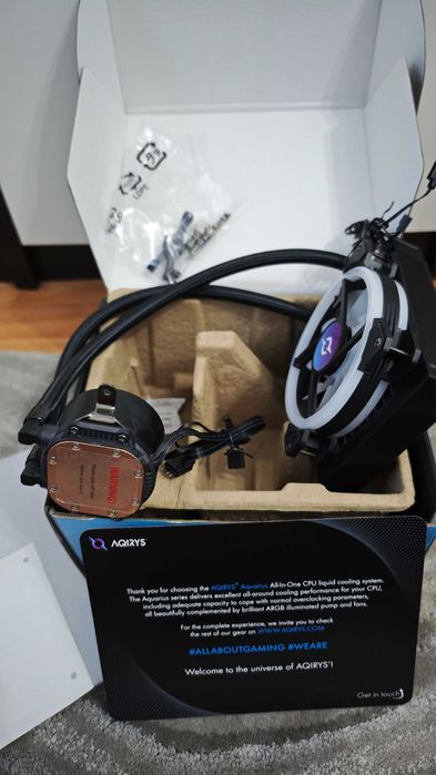 Cooler CPU cu lichid AQIRYS Aquarius 120 AIO ARGB Black  garantie 2027