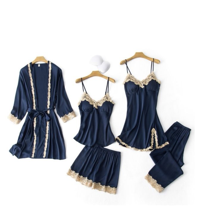 Пижама сорочка халат комплект 5 в 1