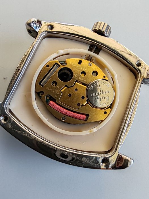 Ceas Links Argint 925 Quartz ETA 4 rubine