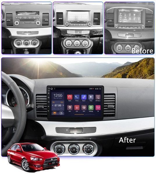 MITSUBISHI LANCER 2007/2017 10''/12.3'' Навигация андроид,9106