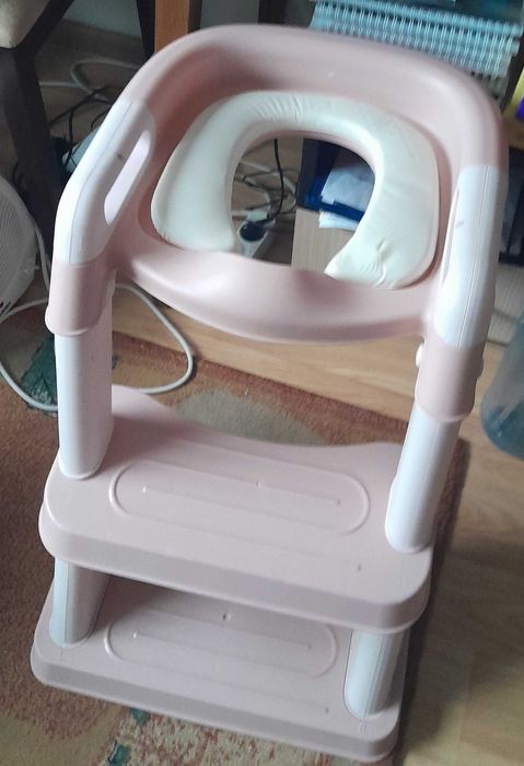 Scaun (reductor) wc  cu scarita, pt copii