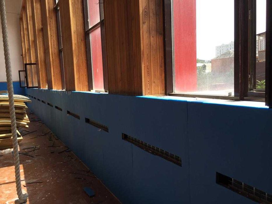 Стеновые панели протекторы, стеновая защита борцовского зала, маты ППЭ