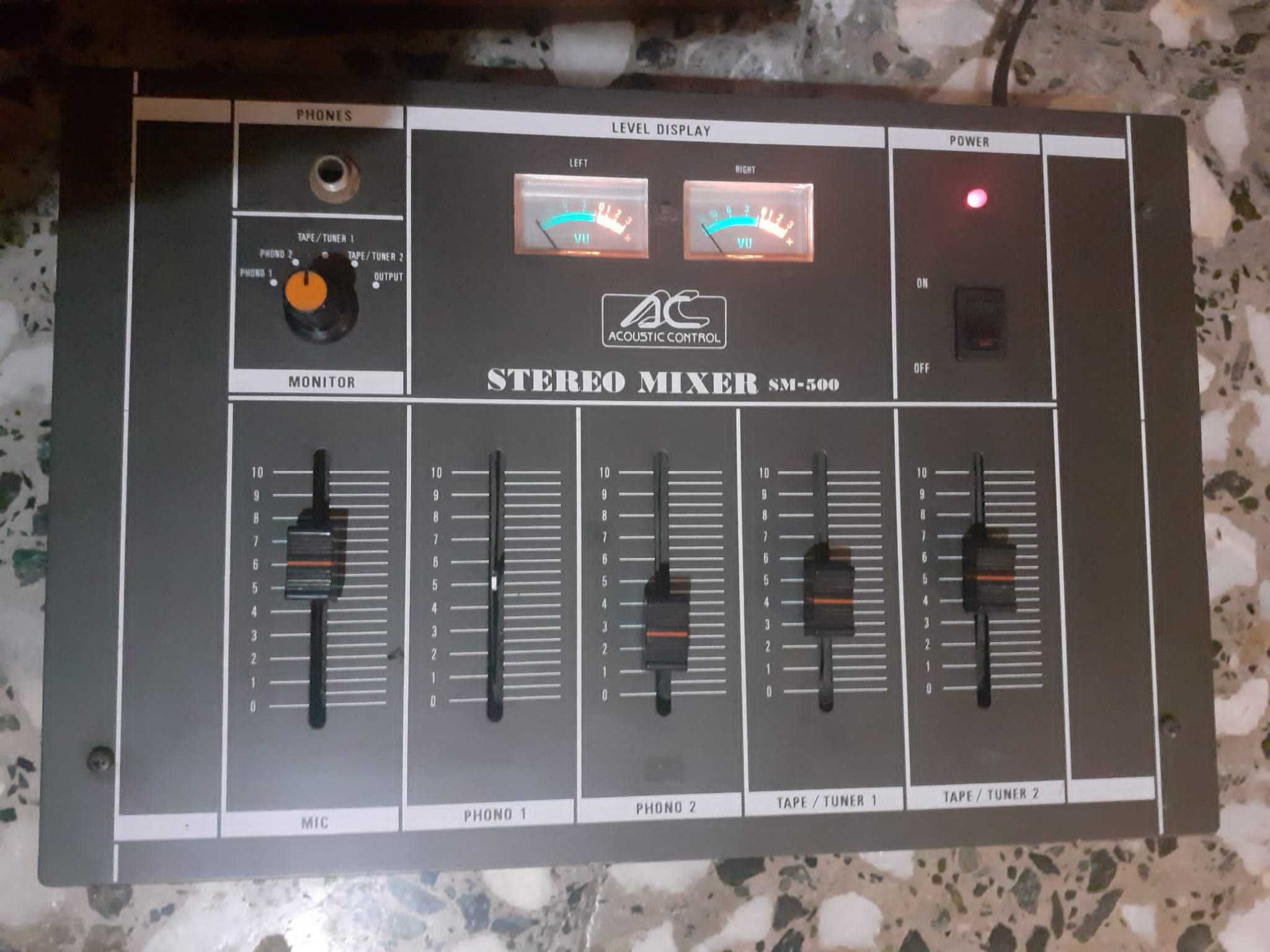 Amplificator Acoustic Control  PA-400 si stereo mixer SM-500