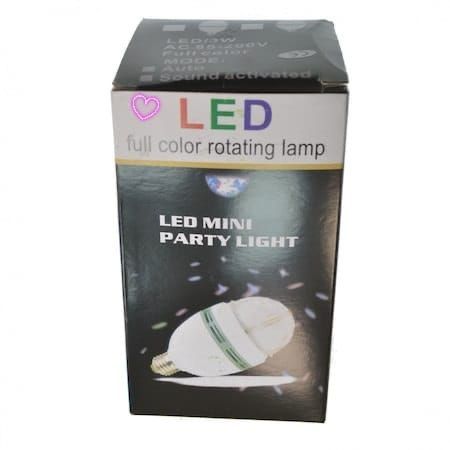 Ротационна многоцветна крушка 3W