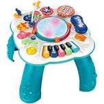 Masuta activitati Giftry, 8 in 1, lumini si sunete, turcoaz