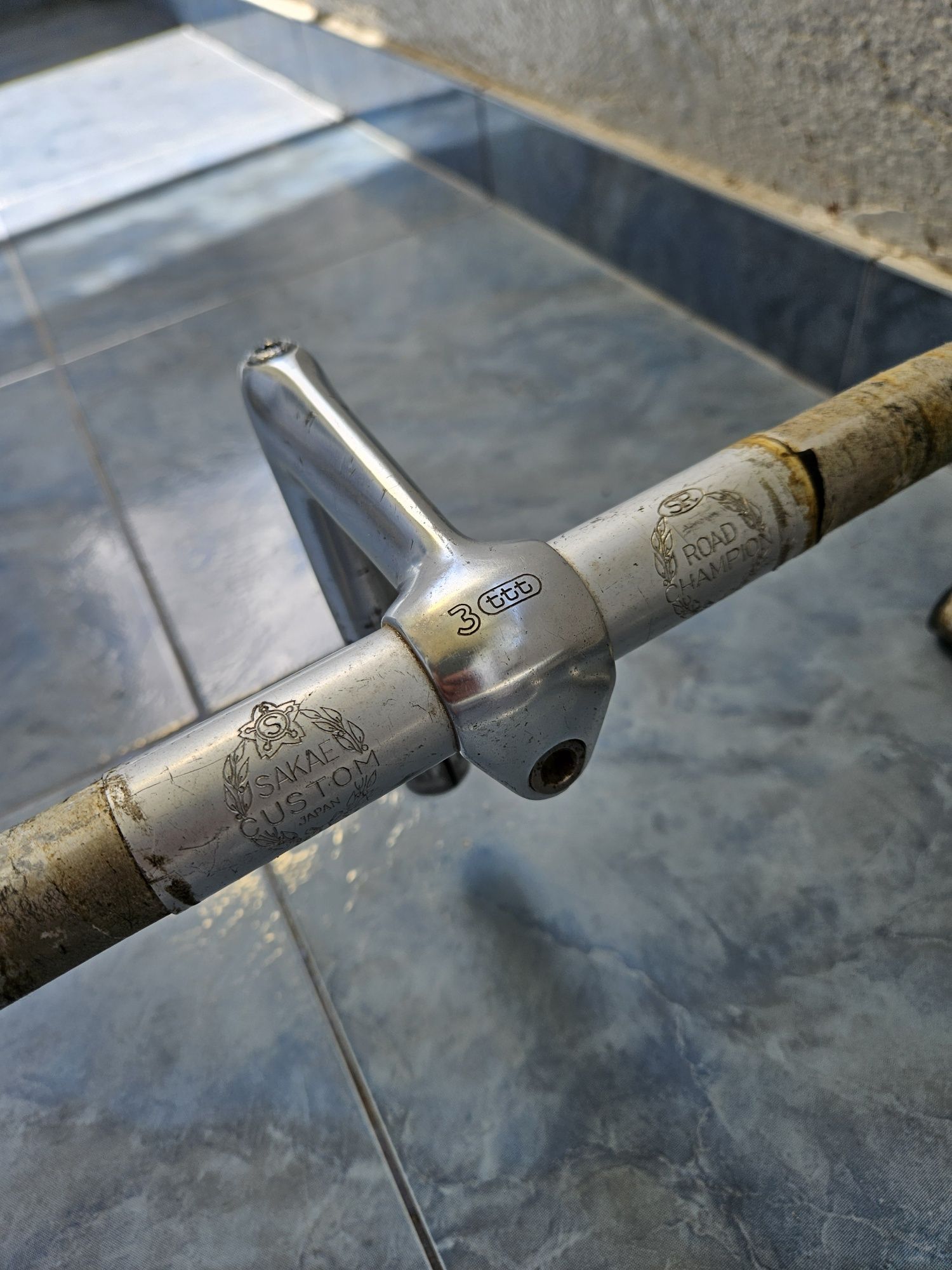 Piese cursiera vintage bicicleta 3ttt shimano ghidon pipa