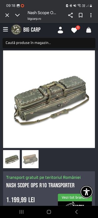 Huse pescuit: fox camolite 13ft 3+3, nash scope ops r10 transporter