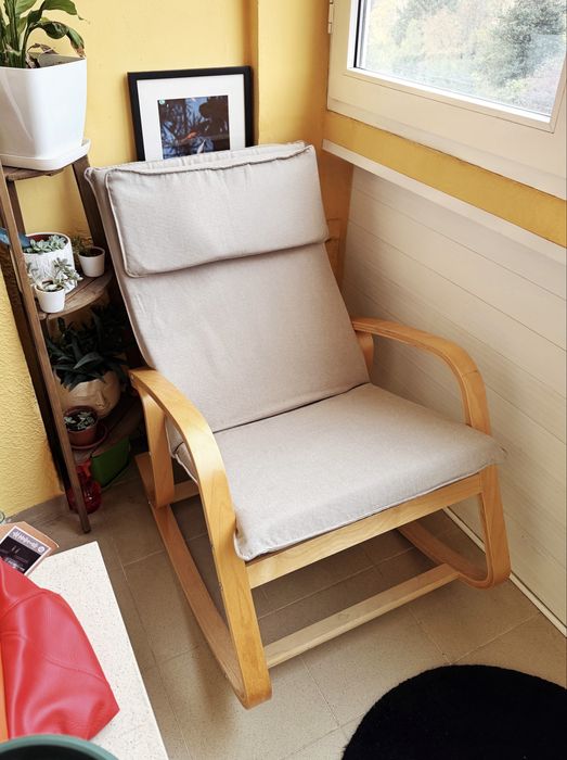 Люлеещ се стол/кресло POÄNG | IKEA