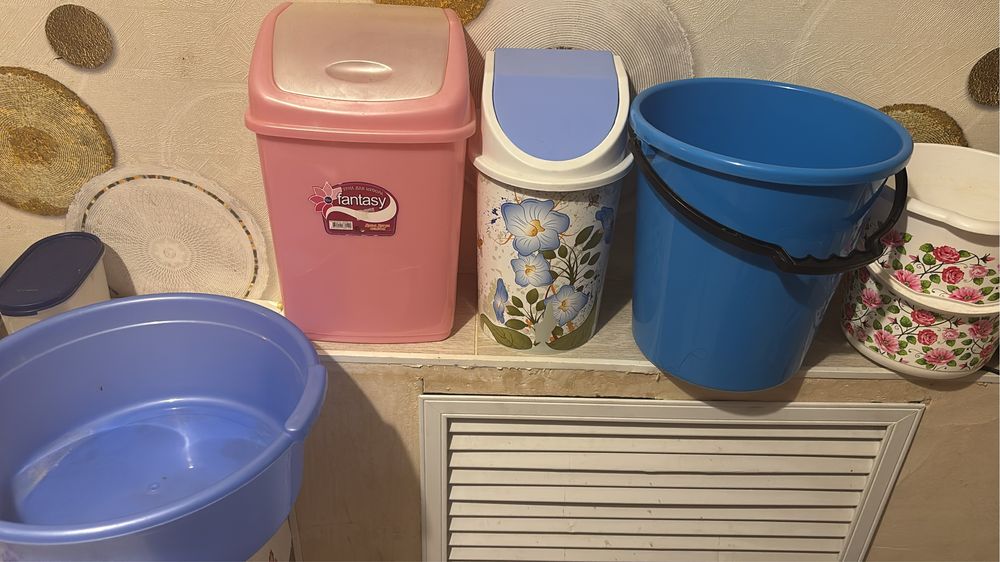 Ведра, тазик, б/у, в хорошем сост, 3500тг