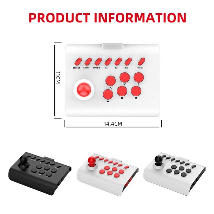 Joystick Arcade-Vintage Wireless Gaming Controler,14 Butoane,Bluetooth
