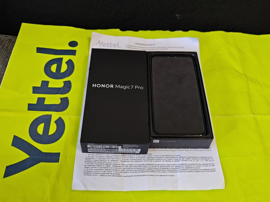 КАТО НОВ 512GB Honor Magic 7 Pro 5G Гаранция Yettel  2028 г. Grey