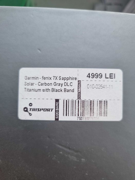 Vand ceas Garmin Fenix 7X Solar Sapphire