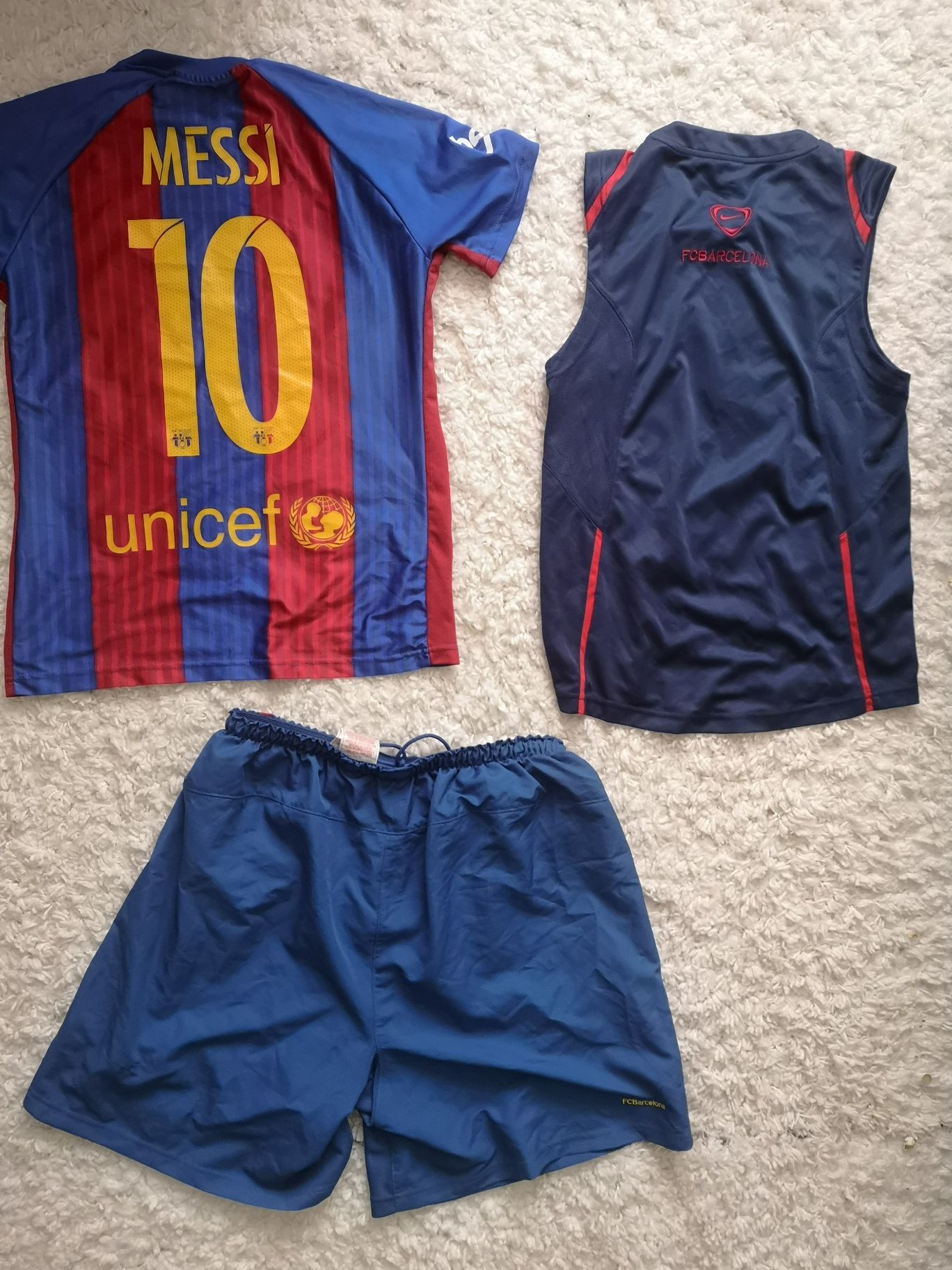 Nike Tricou maieu short FC. Barcelona Messi sport timp liber arta