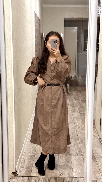 Платье из материала микровелвет