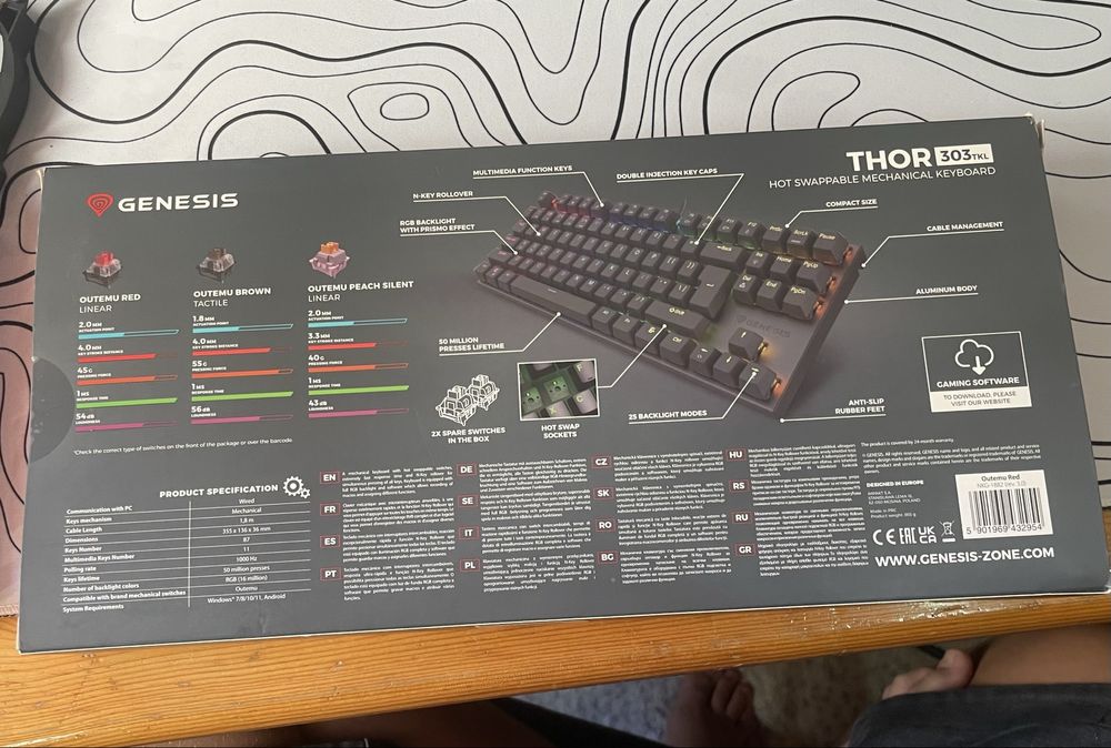Механична клавиятура Thor 303 tkl