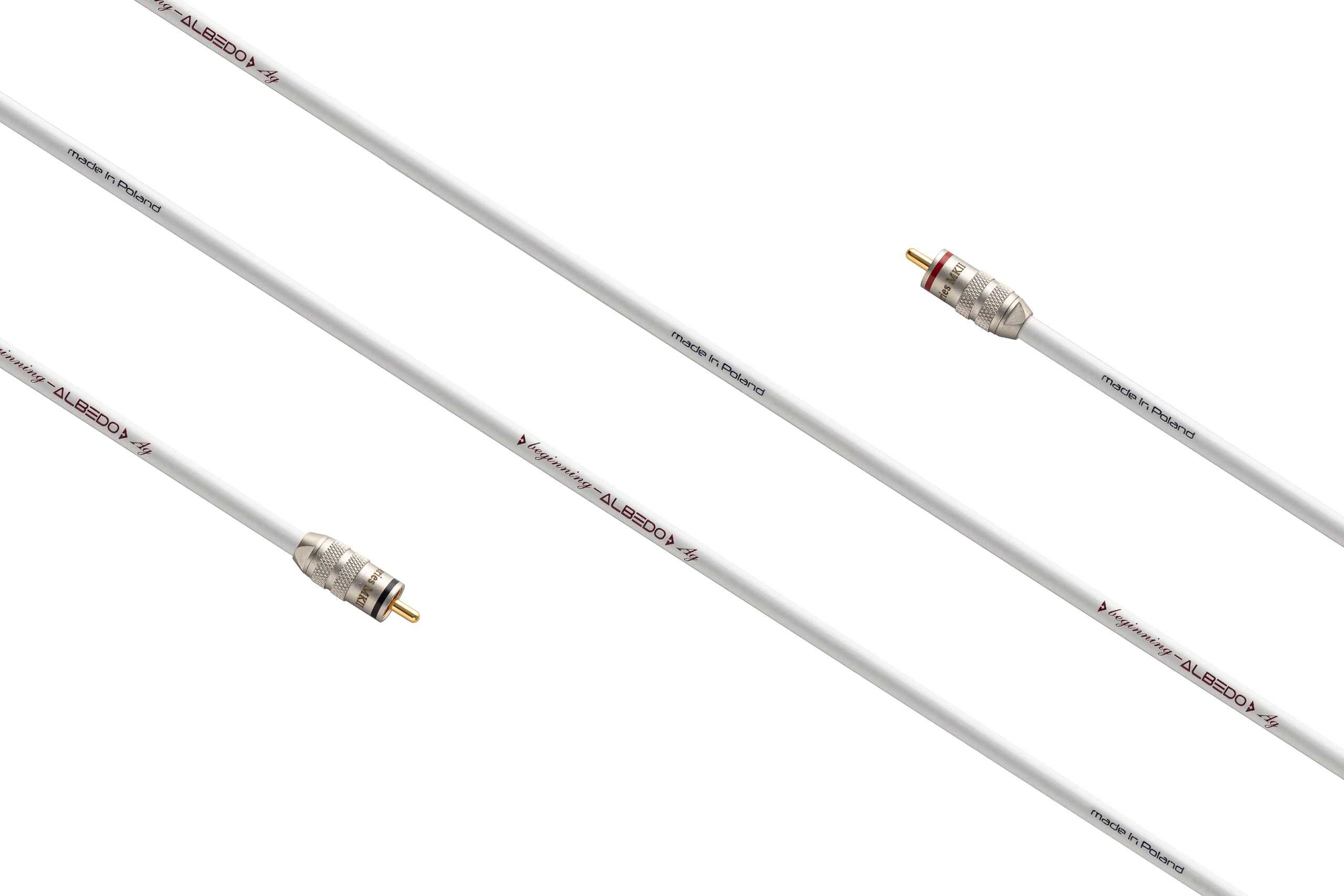 Cablu Interconnect RCA Albedo Begining MK2 Argint Inalta Puritate 1m