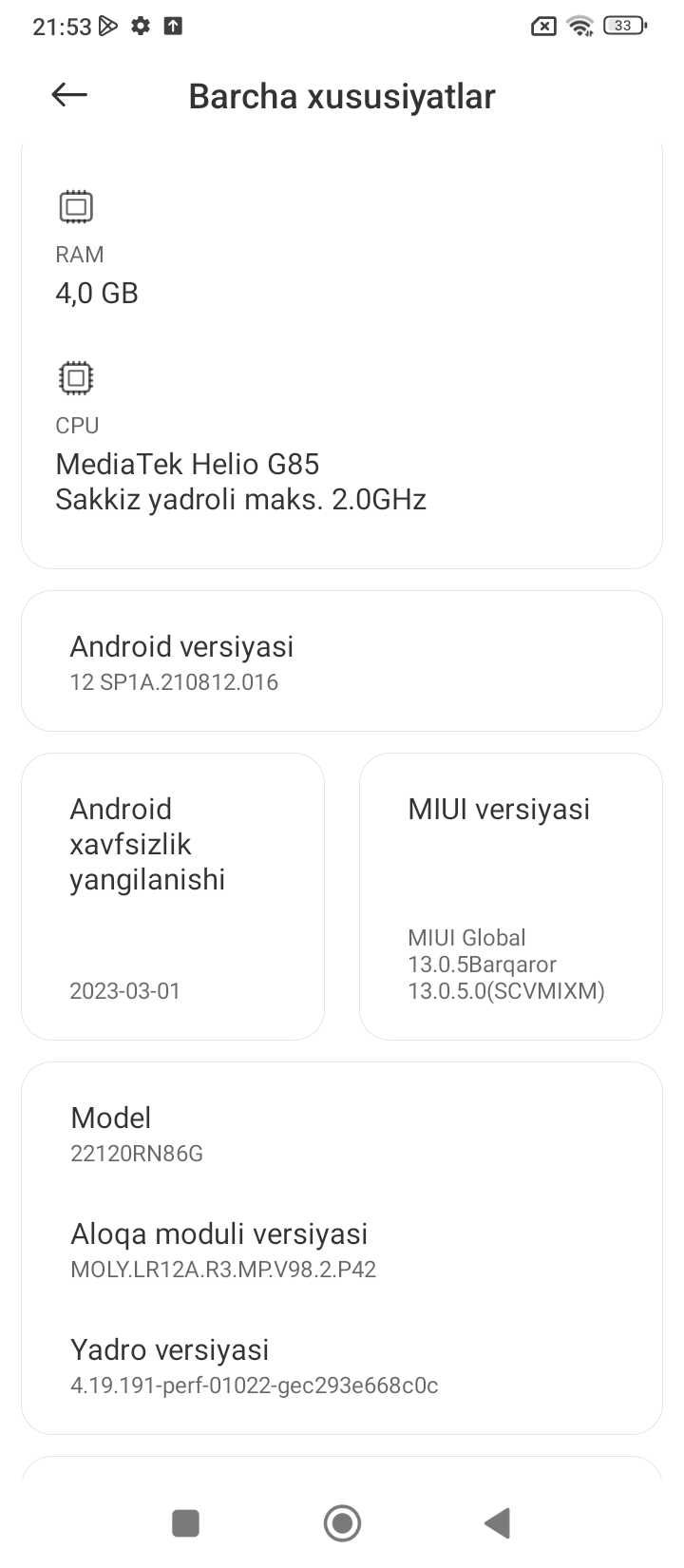 Smartphone Xiaomi Redmi 12C | 4/64 GB | Yangi holatda | Kafolat: 1 yil