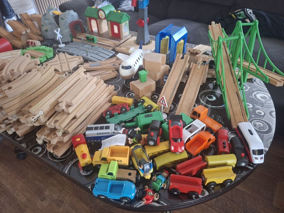 Дървено влакче детско