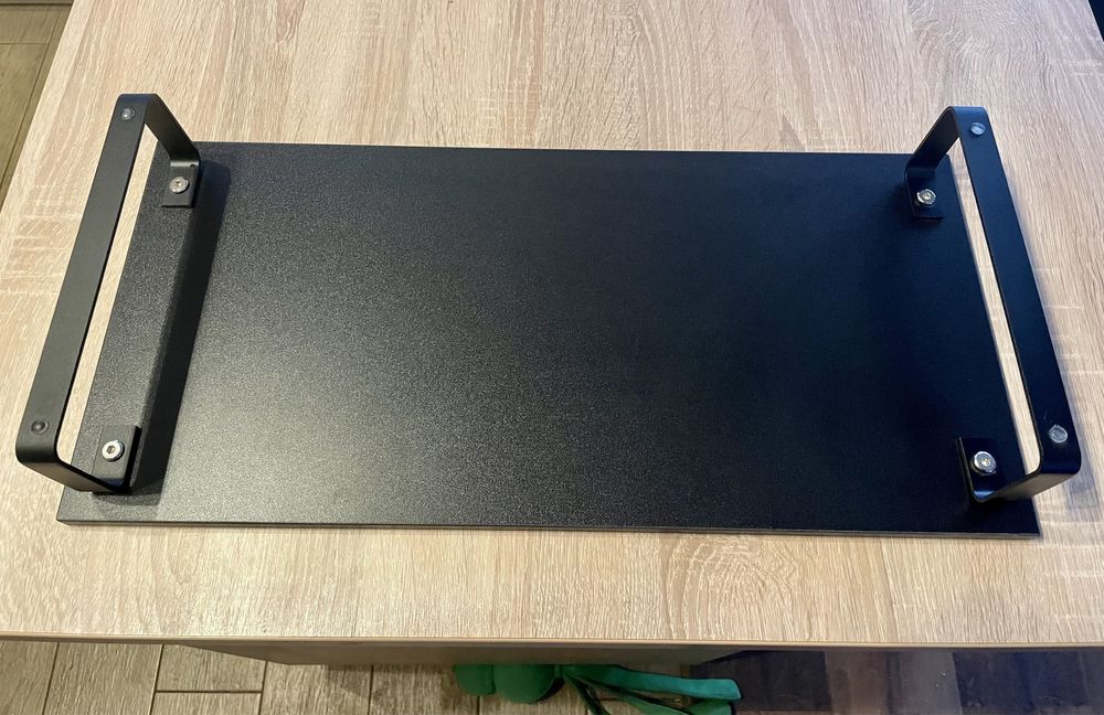 Masa/suport de laptop, lemn, negru