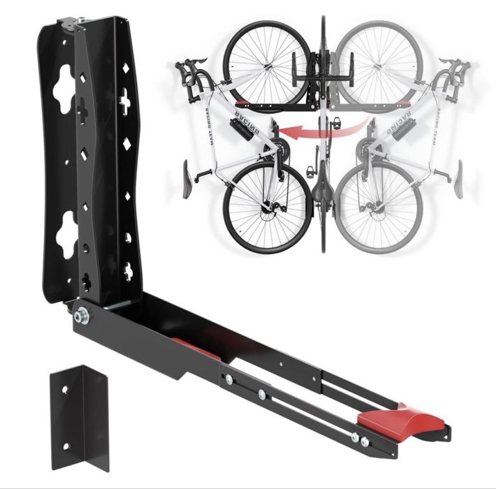 Suport pivotant pentru perete pentru 2 biciclete