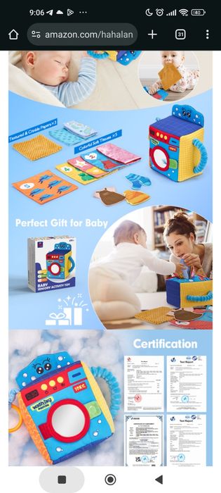 Музикални/сензорни/образователни играчки 3+ мес., 6+, 1+ г.
