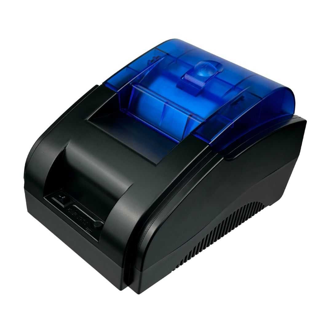 Принтер чеков Xprinter XP 58 IIK (usb+bluetooth) с синей крышкой