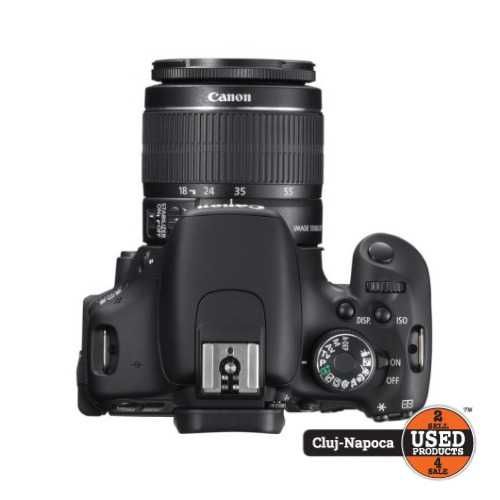 Aparat foto Canon EOS 600D, Obiectiv EFS 18-55mm | UsedProducts.ro