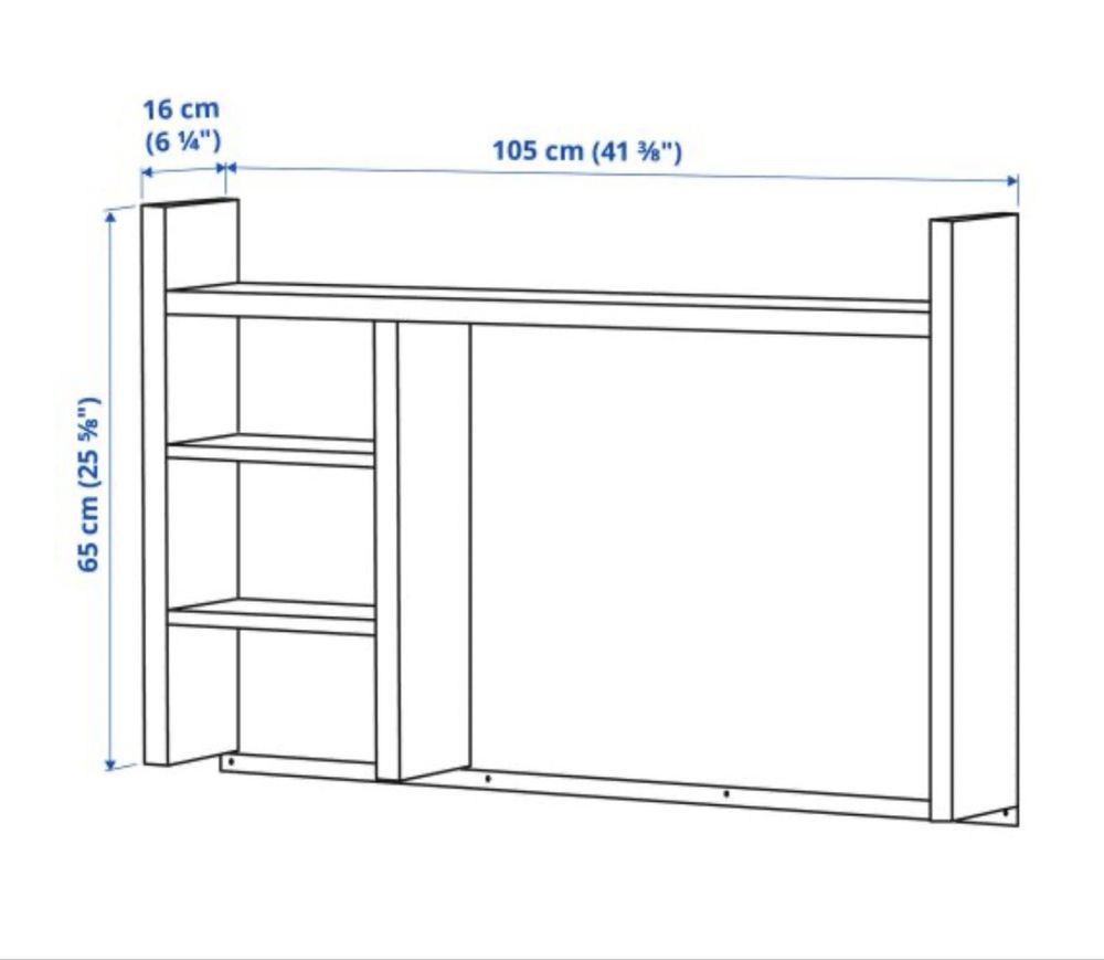 Надстройка за бюро Ikea Micke