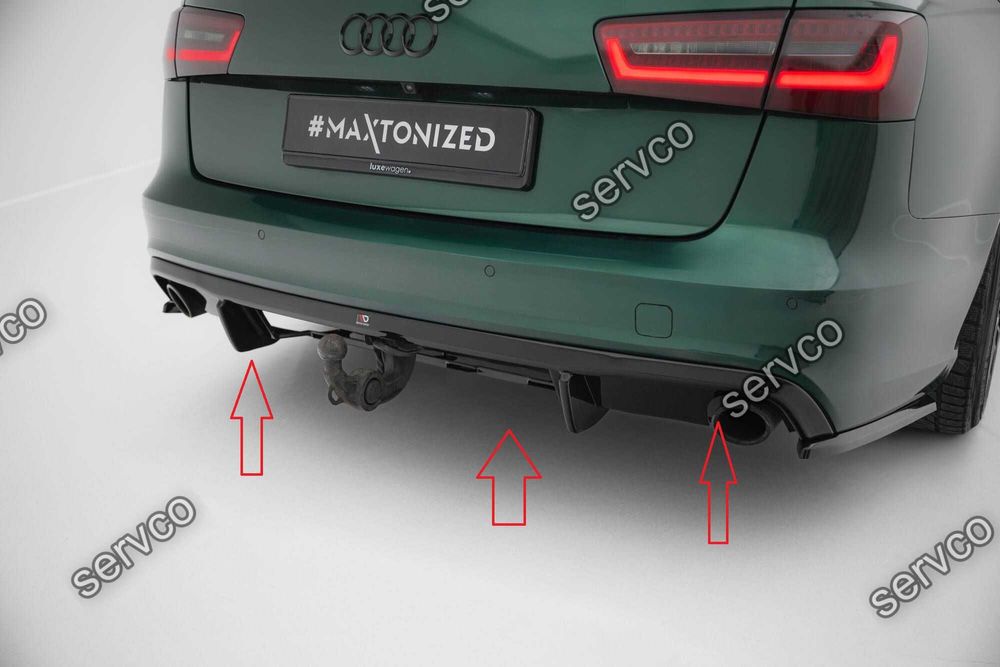 Difuzor bara spate Audi A6 S-line Avant C7 11-14 v28 - Maxton Design