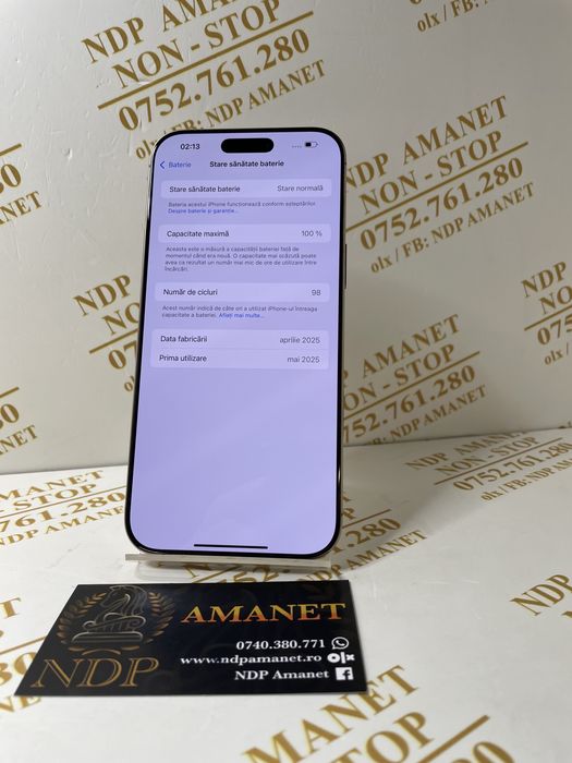 NDP Amanet Braila Iphone 16 Pro Max 256 gb (39394)