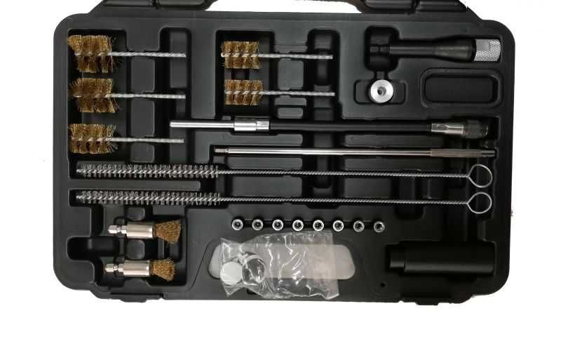 Комплект за почистване на отвора и леглата на инжектори - 22 части