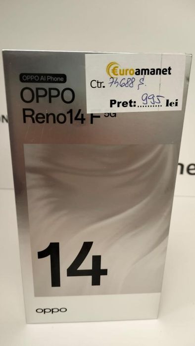 Telefon mobil OPPO Reno14 F, 5G, Opal Blue -P-