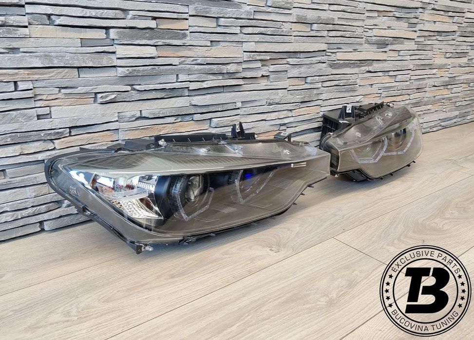 Faruri LED Angel Eyes compatibile cu BMW Seria 3 F30 F31