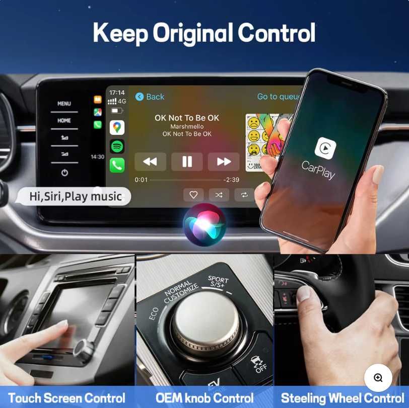 Ottocast U2AIR PRO - Безжичен адаптер за Apple Car Play