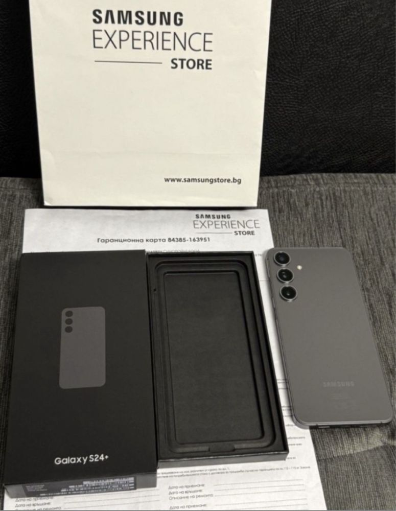 КАТО НОВ 512GB Samsung S24 Plus Experience Store Гаранция 2026 s24